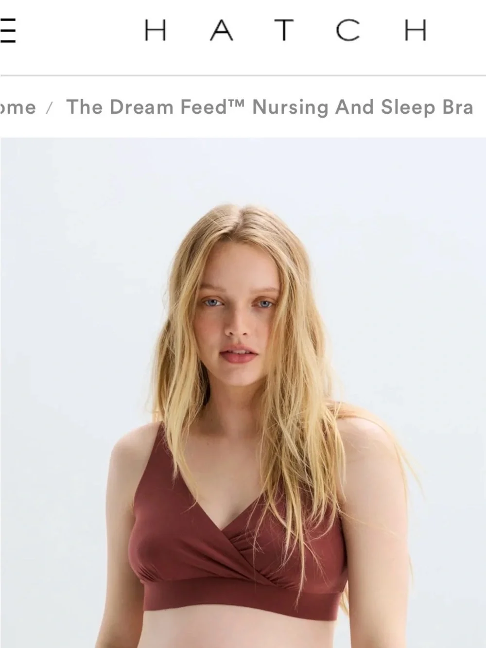 Hatch Dream Feed Nursing & Sleep Bra in Cocoa Brown
